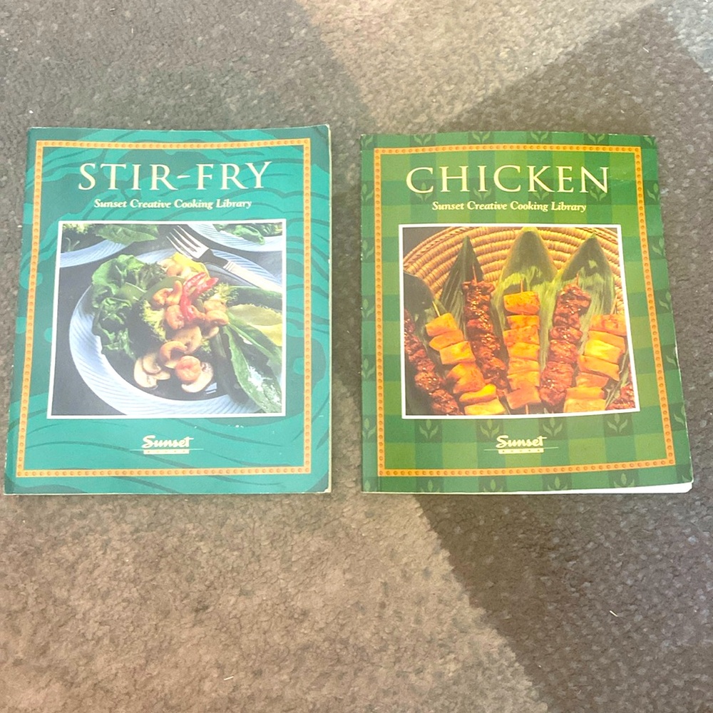 Vintage 1994 sunset creative cooking books